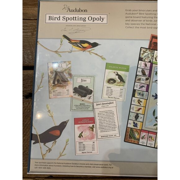 Audubon Bird Spotting Opoly Collectors Edition Monopoly Game NEW SEALED 1 - Picture 5 of 5